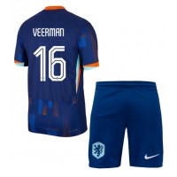 Fotballdrakt Barn Nederland Joey Veerman #16 Bortedraktsett EM 2024 Kortermet (+ Korte bukser)